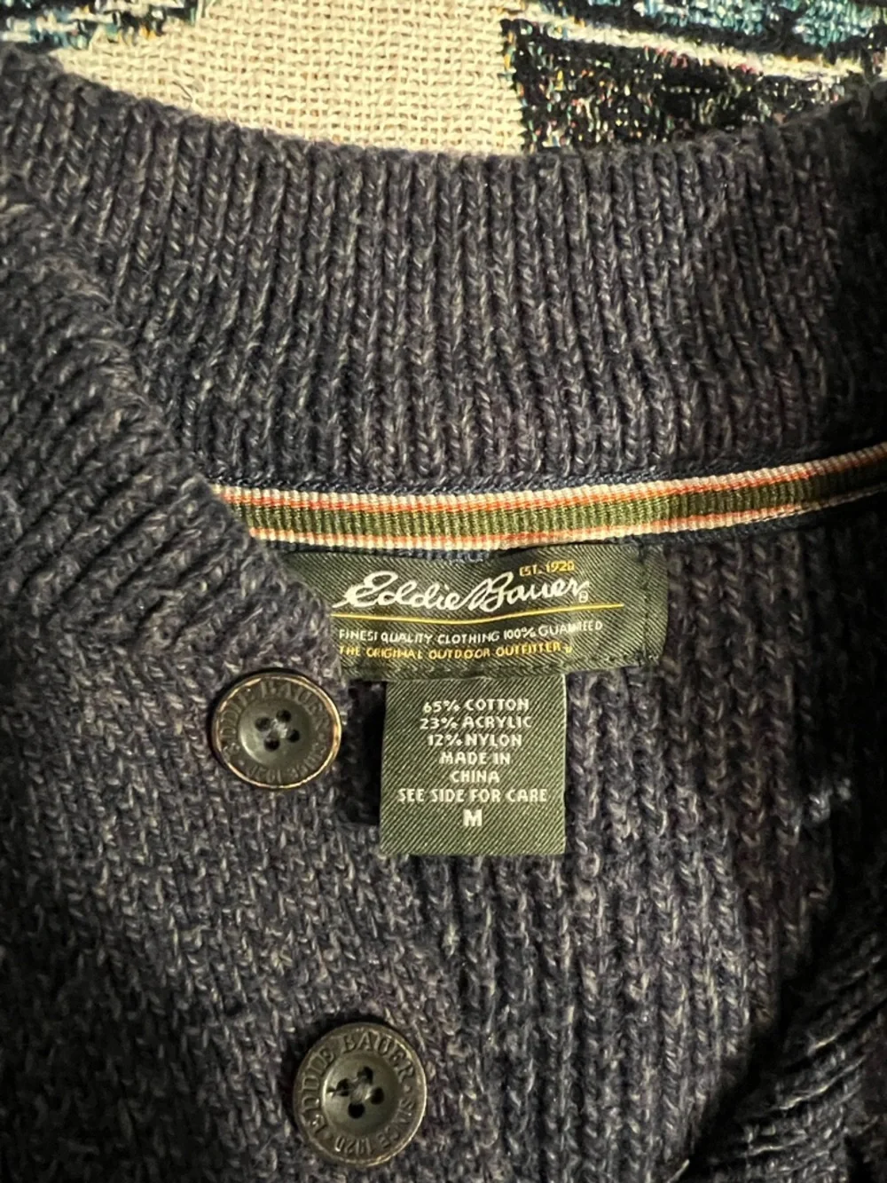 Eddie Bauer Button Up Sweater - Picture 2 of 5